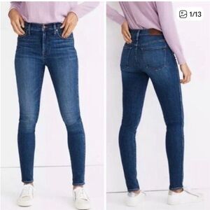 Madewell 10” High Rise Skinny Jeans. Size 26P.
